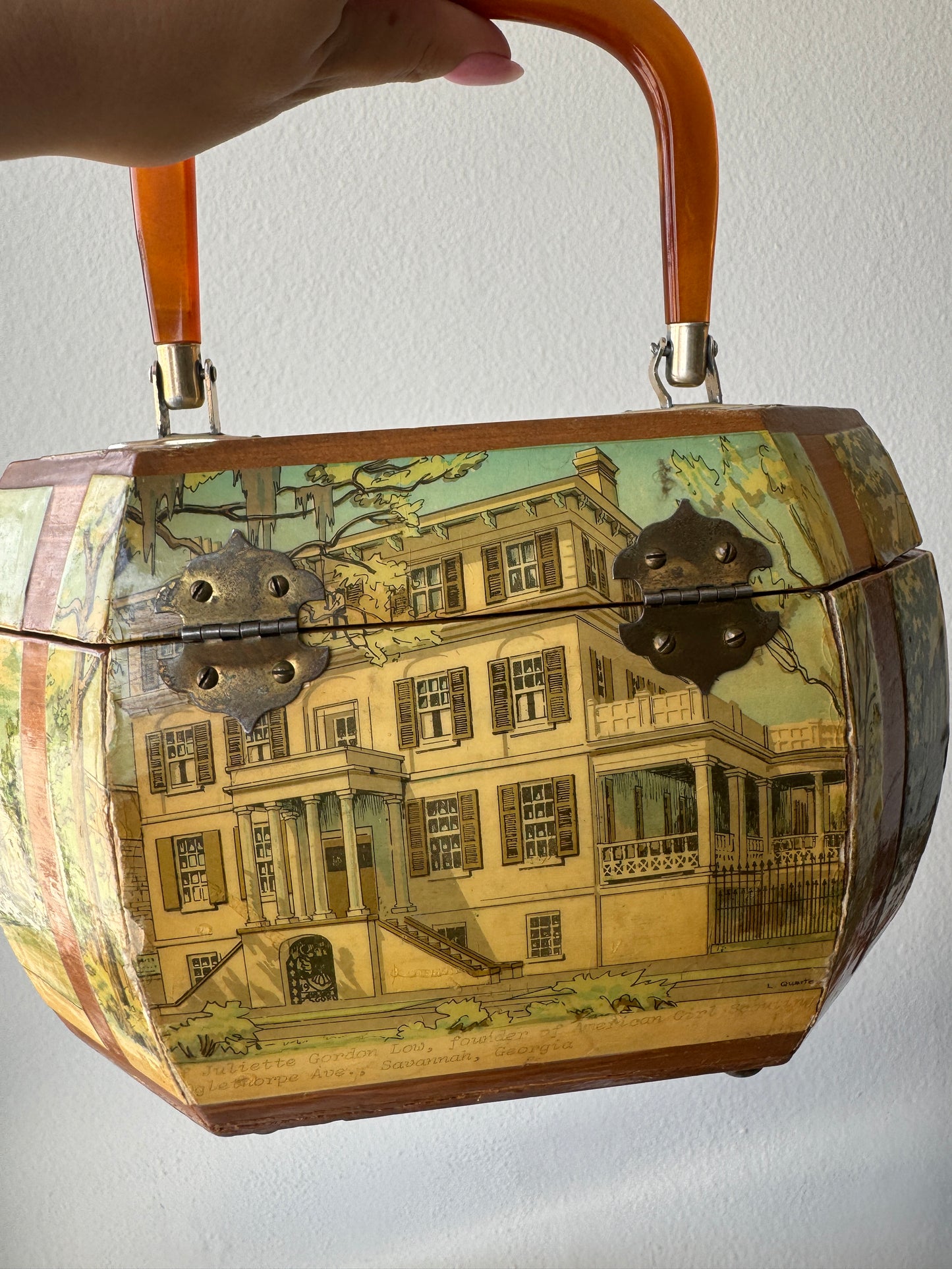 Vintage Decoupage Handbag