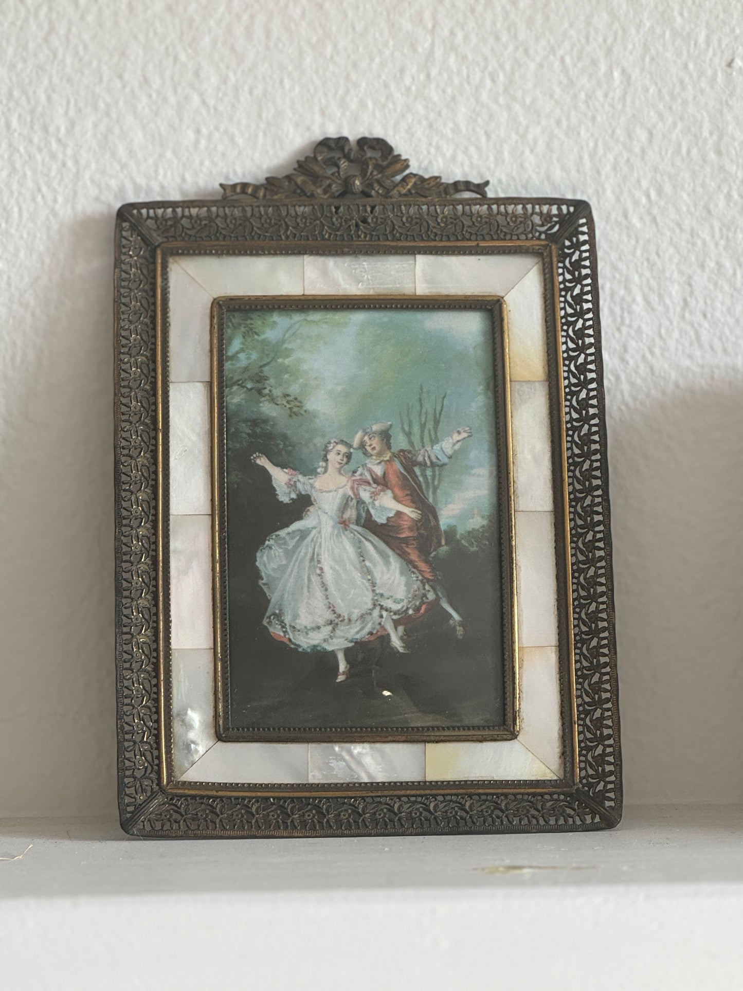 Antique French Frame, Mother of Pearl