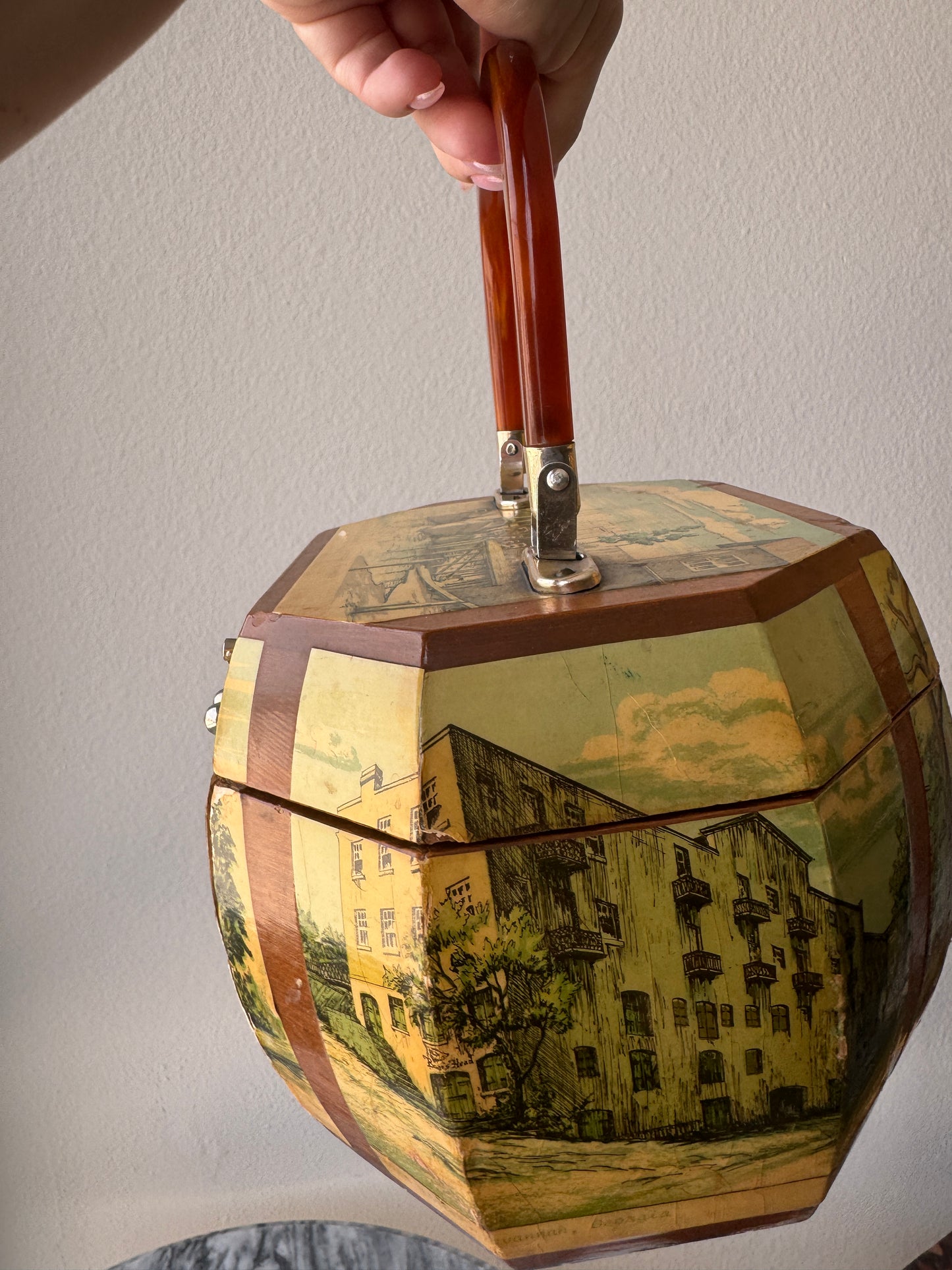 Vintage Decoupage Handbag