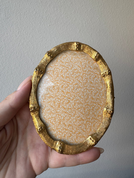 Vintage Gold Bamboo Picture Frame