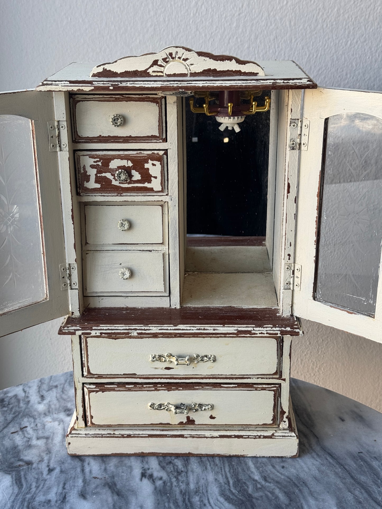 French Country Style Jewelry Armoire