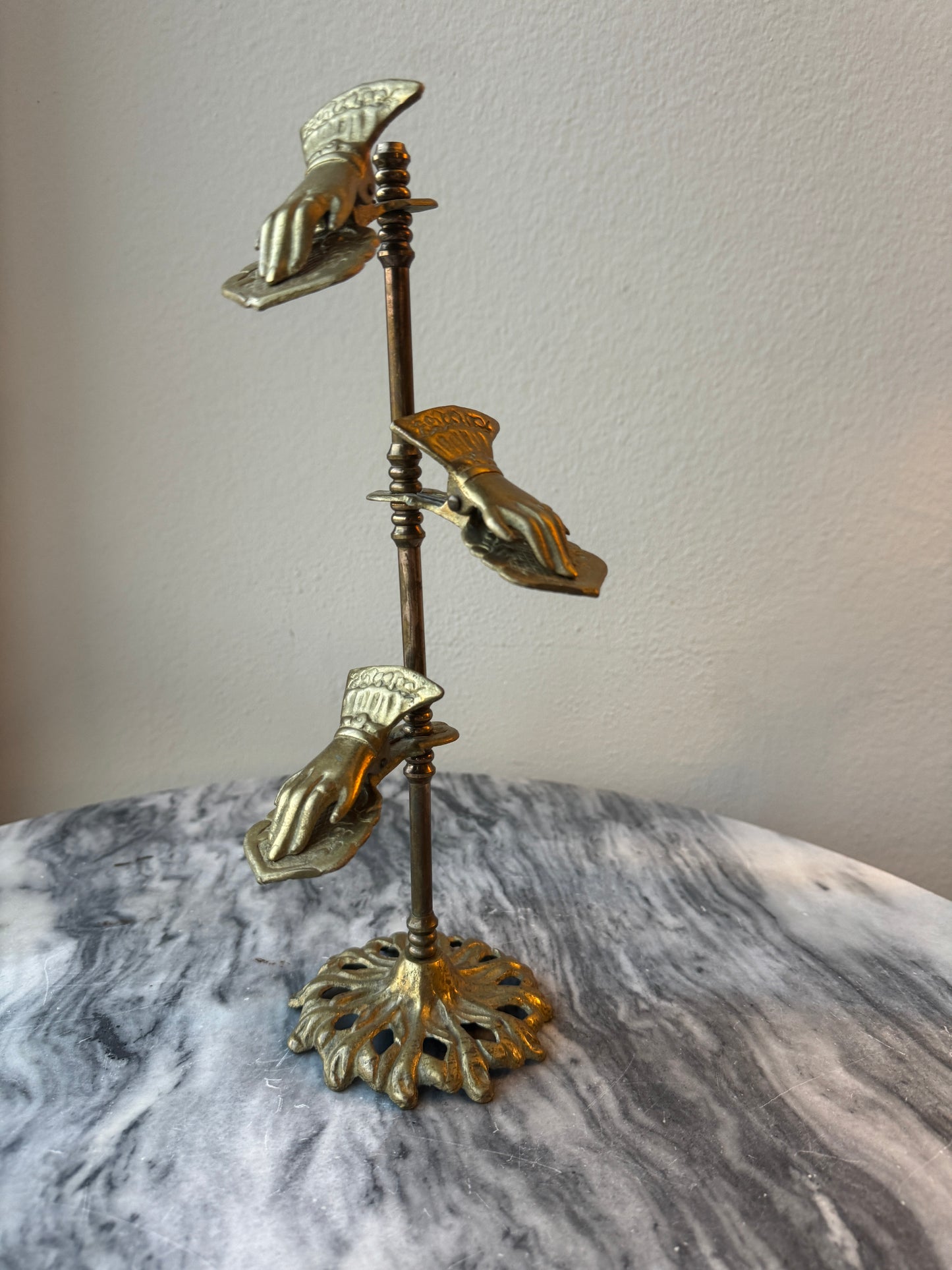 Vintage Brass Victorian Style Letter Holder