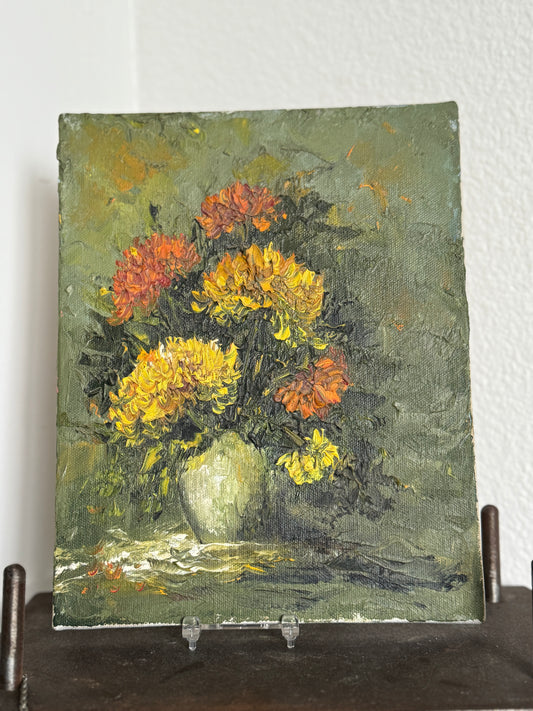 Vintage Floral Oil Painting