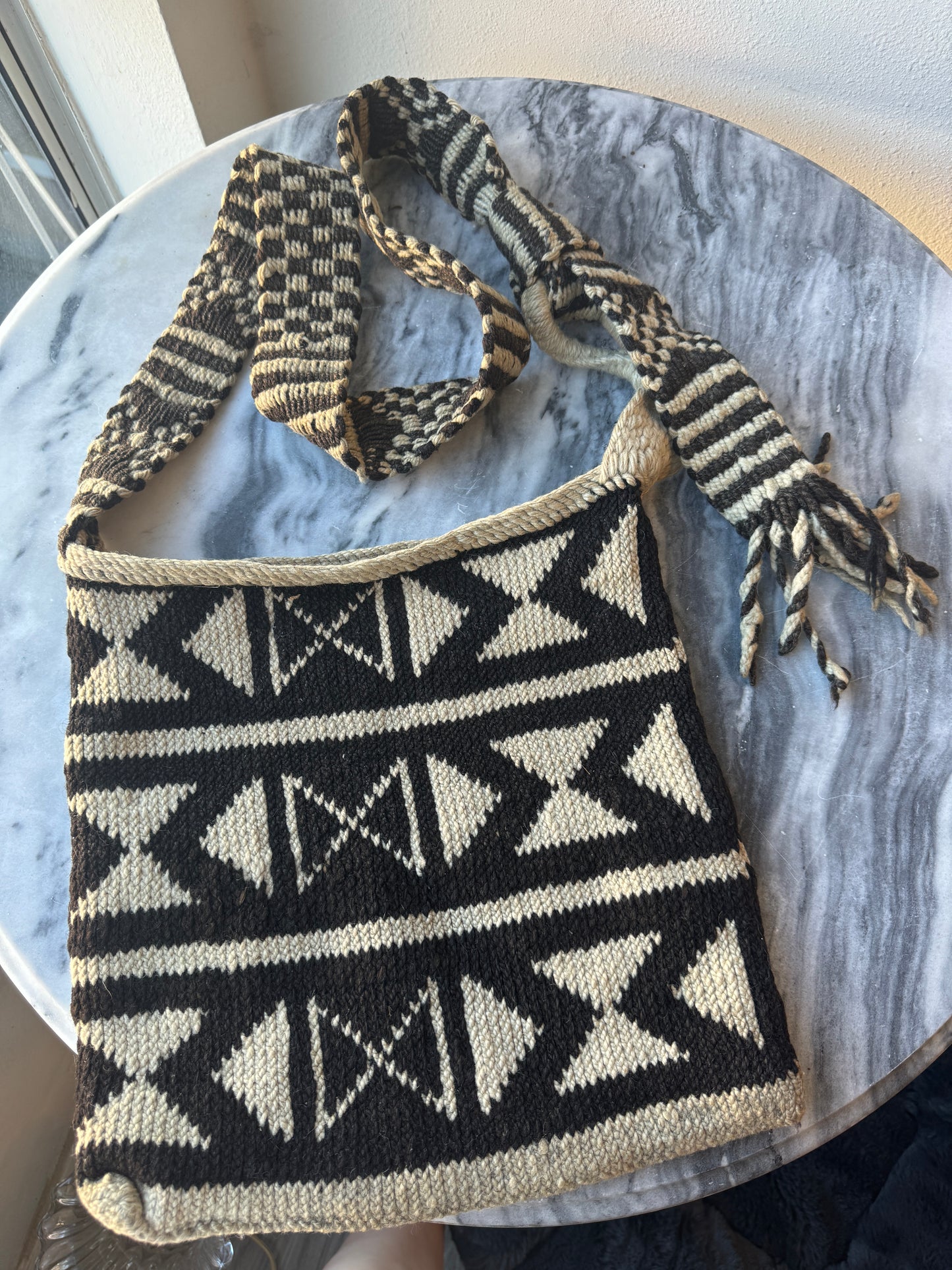 Vintage Peruvian Wool Woven Bag