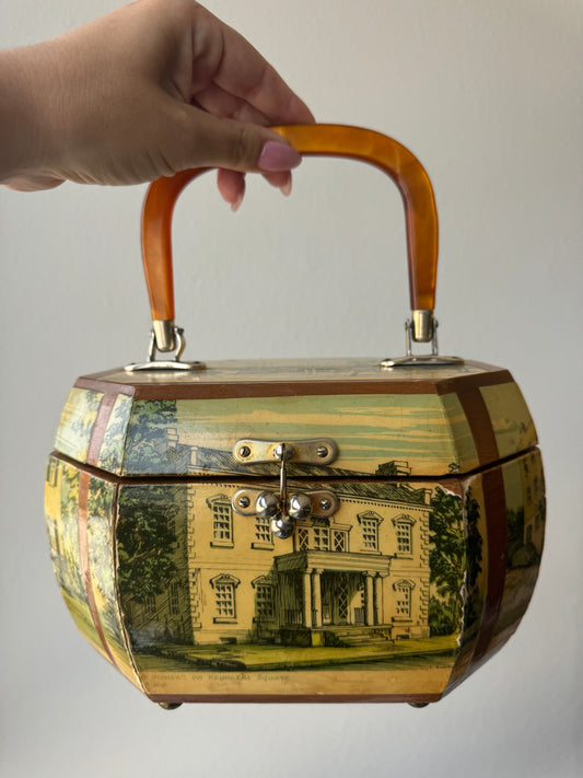 Vintage Decoupage Handbag