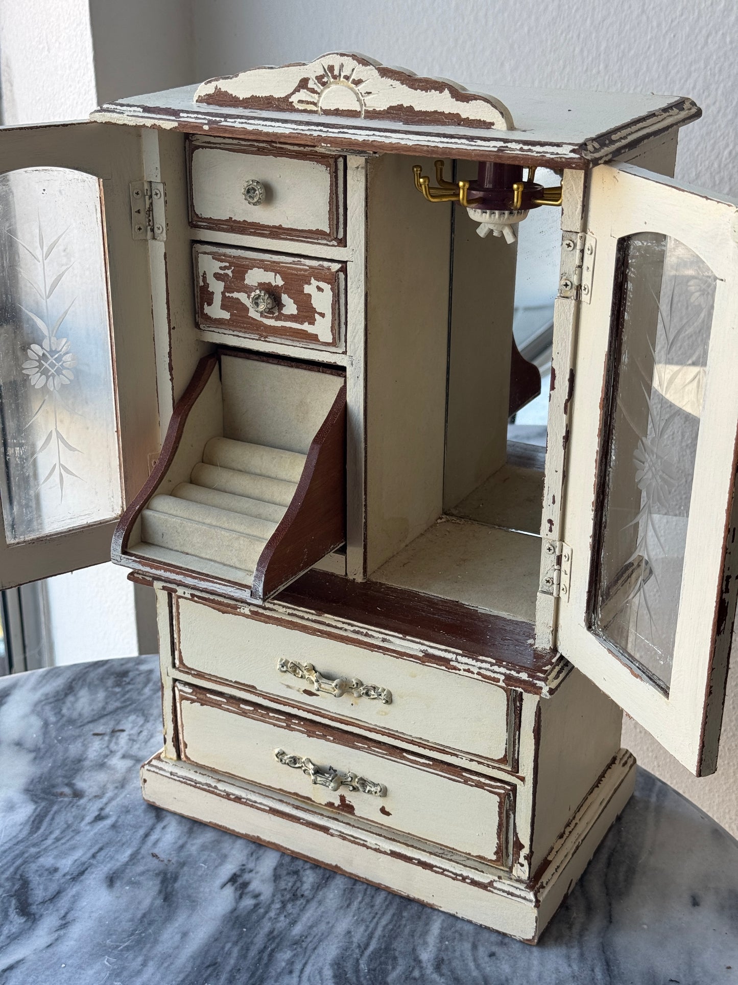 French Country Style Jewelry Armoire