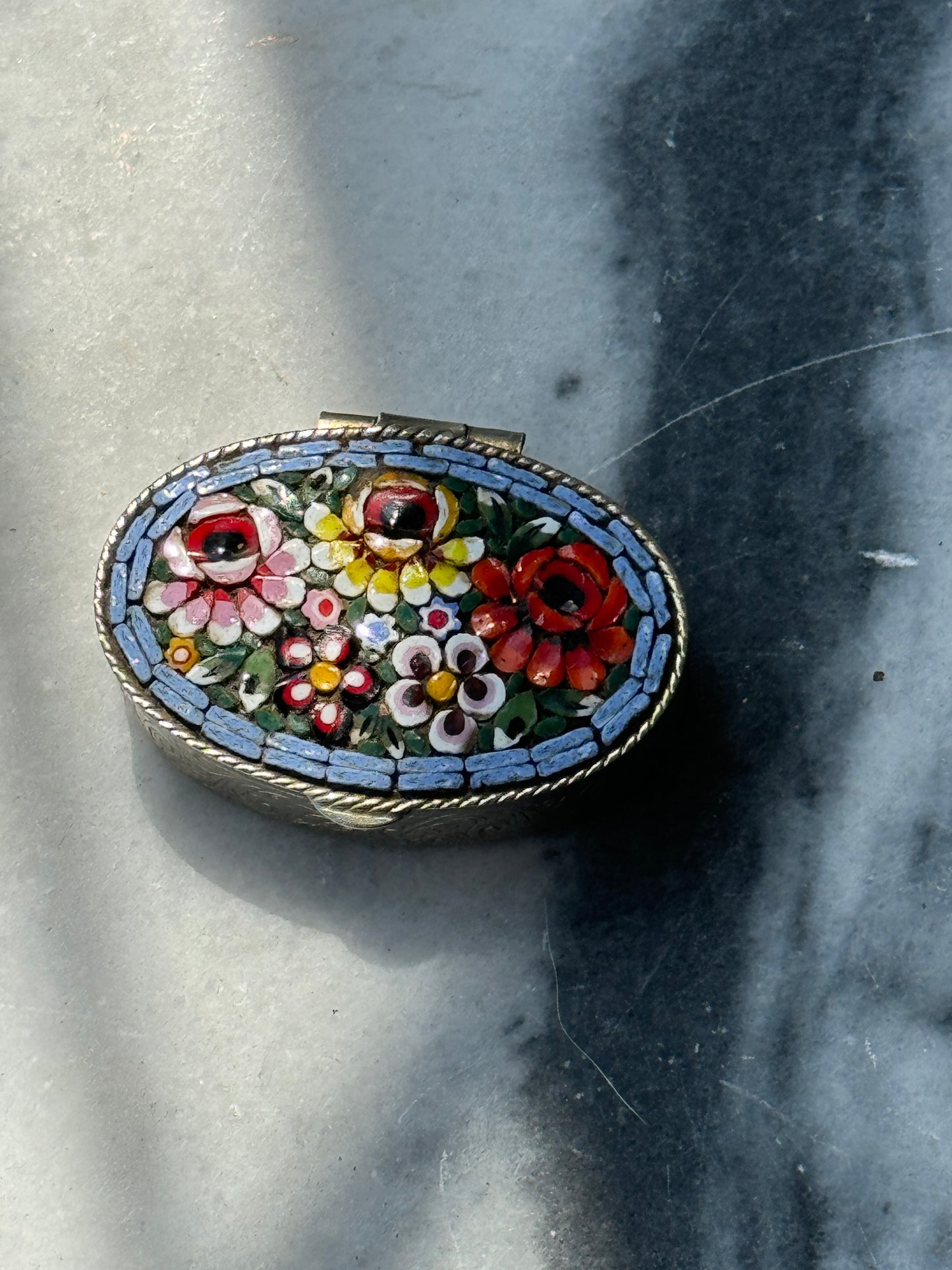 Vintage Micro-Mosaic Pill Box