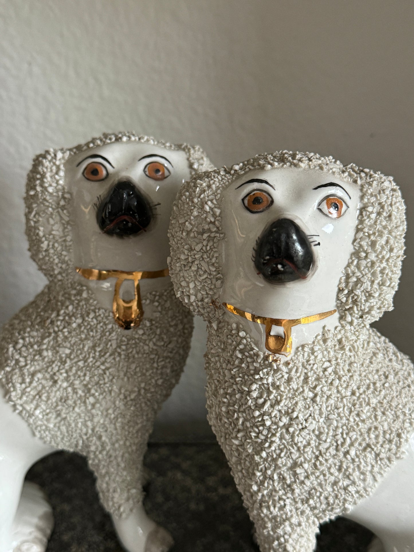 Pair of Stamped Antique Staffordshire Dogs