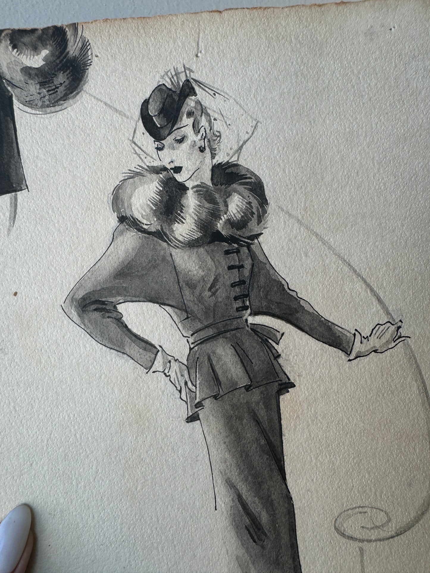 Vintage Fashion Sketch