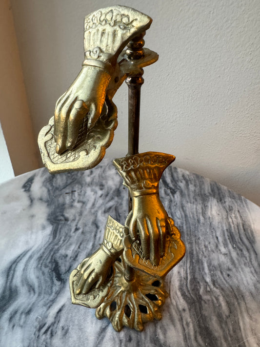 Vintage Brass Victorian Style Letter Holder
