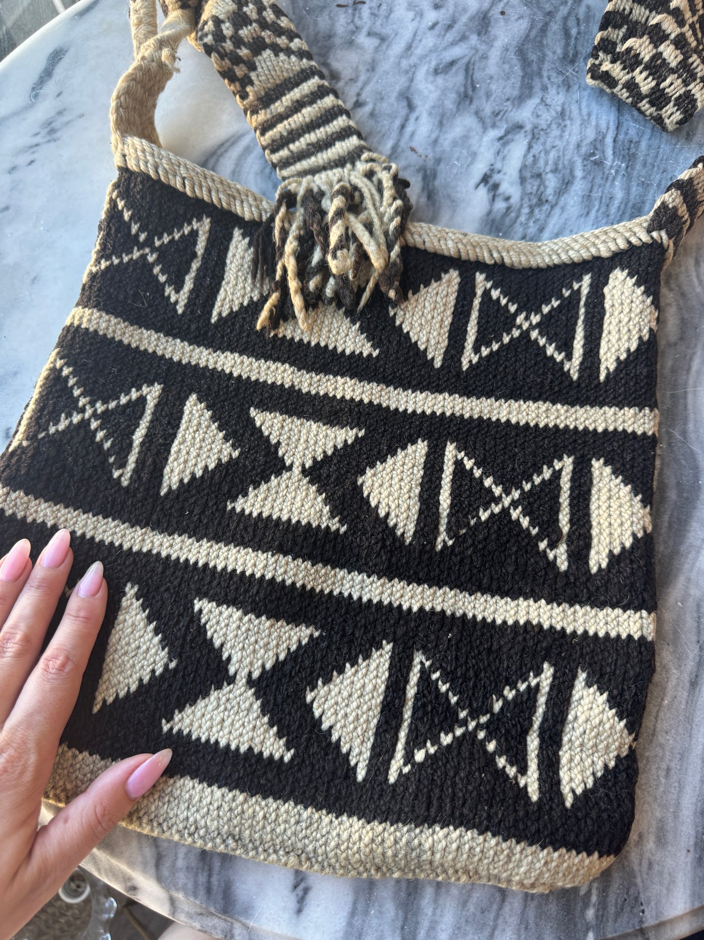 Vintage Peruvian Wool Woven Bag