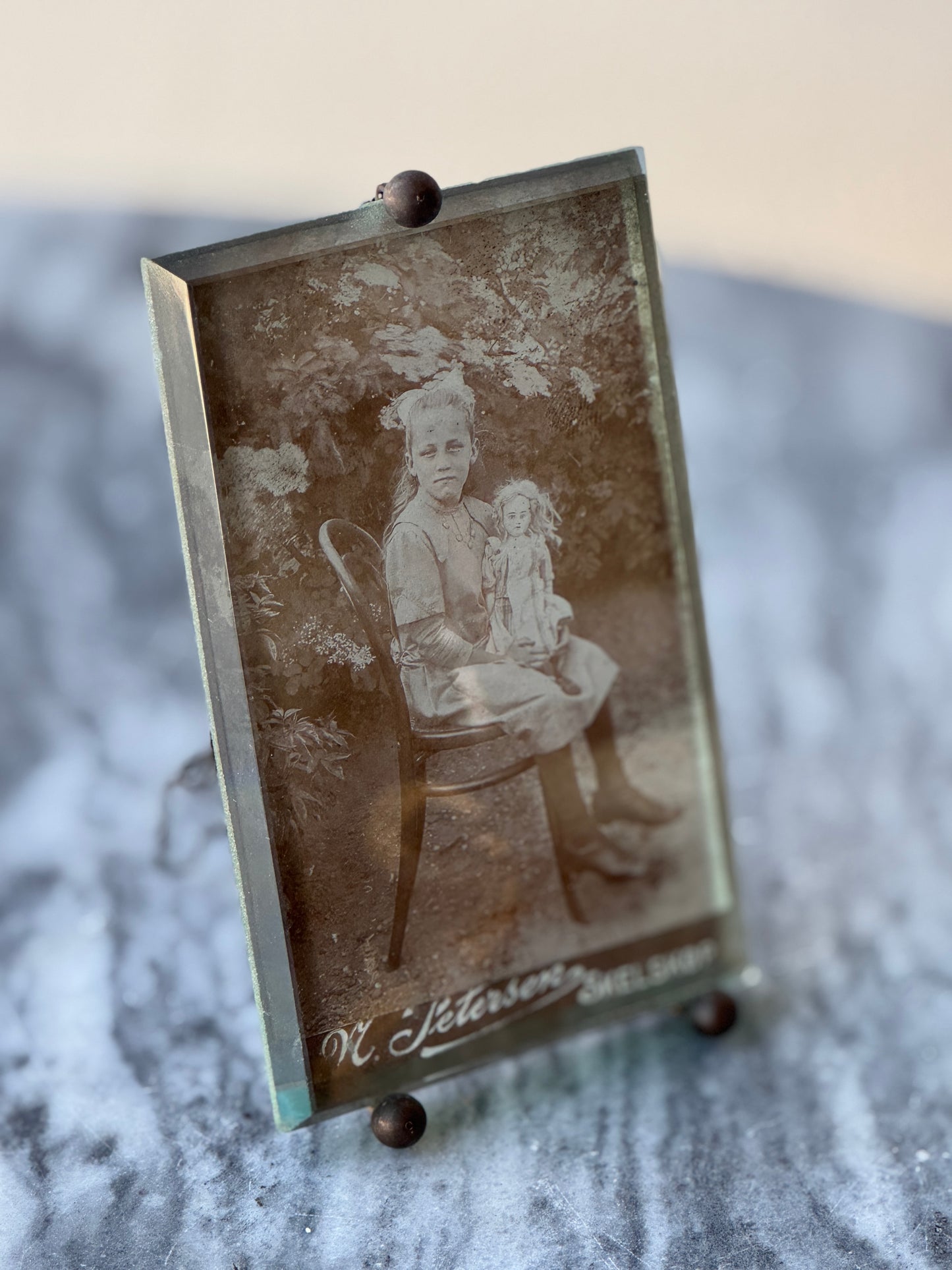 Early 1900’s Beveled Glass Picture Frame