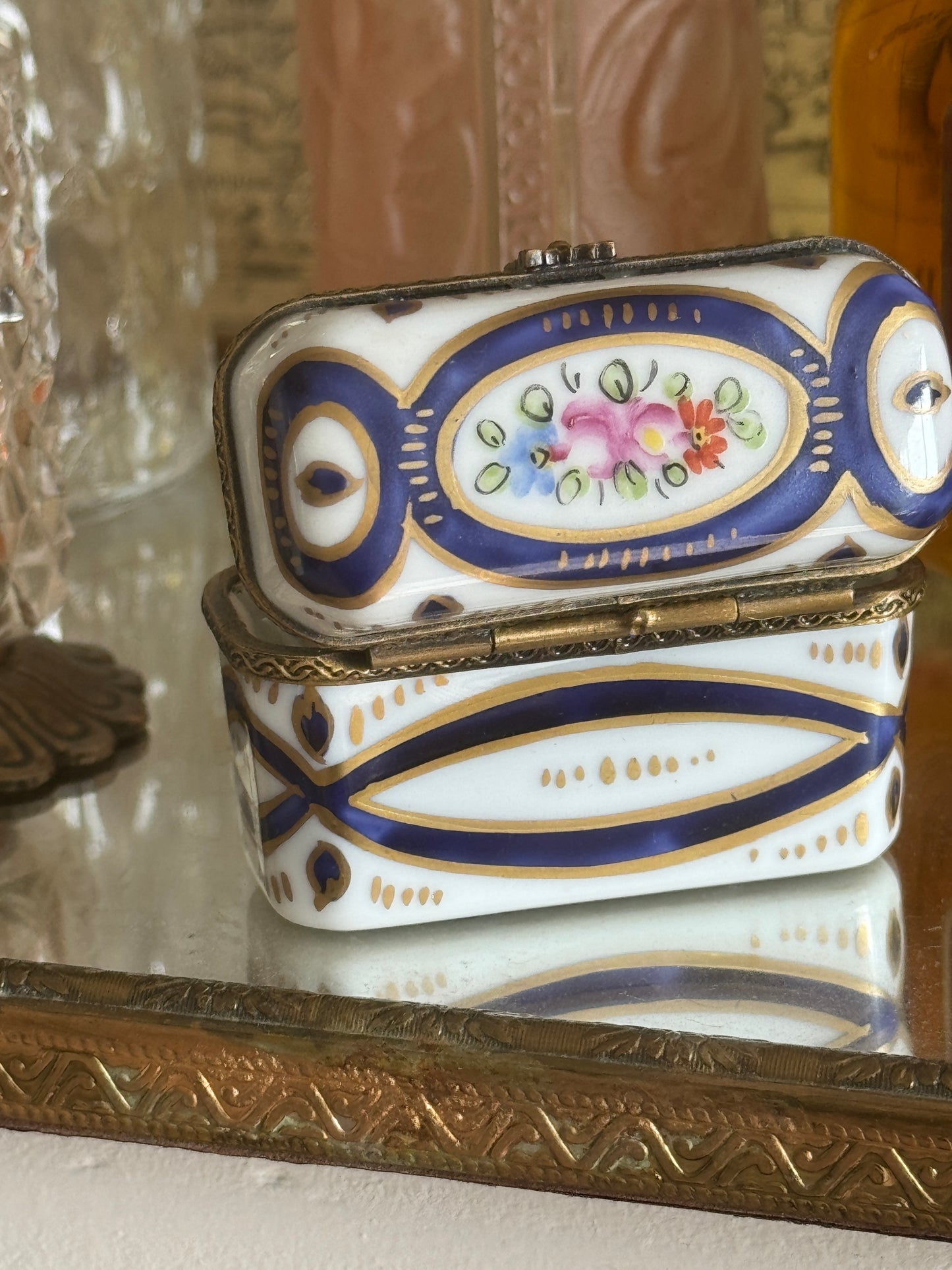 Vintage French Limoges Perfume Bottle Box