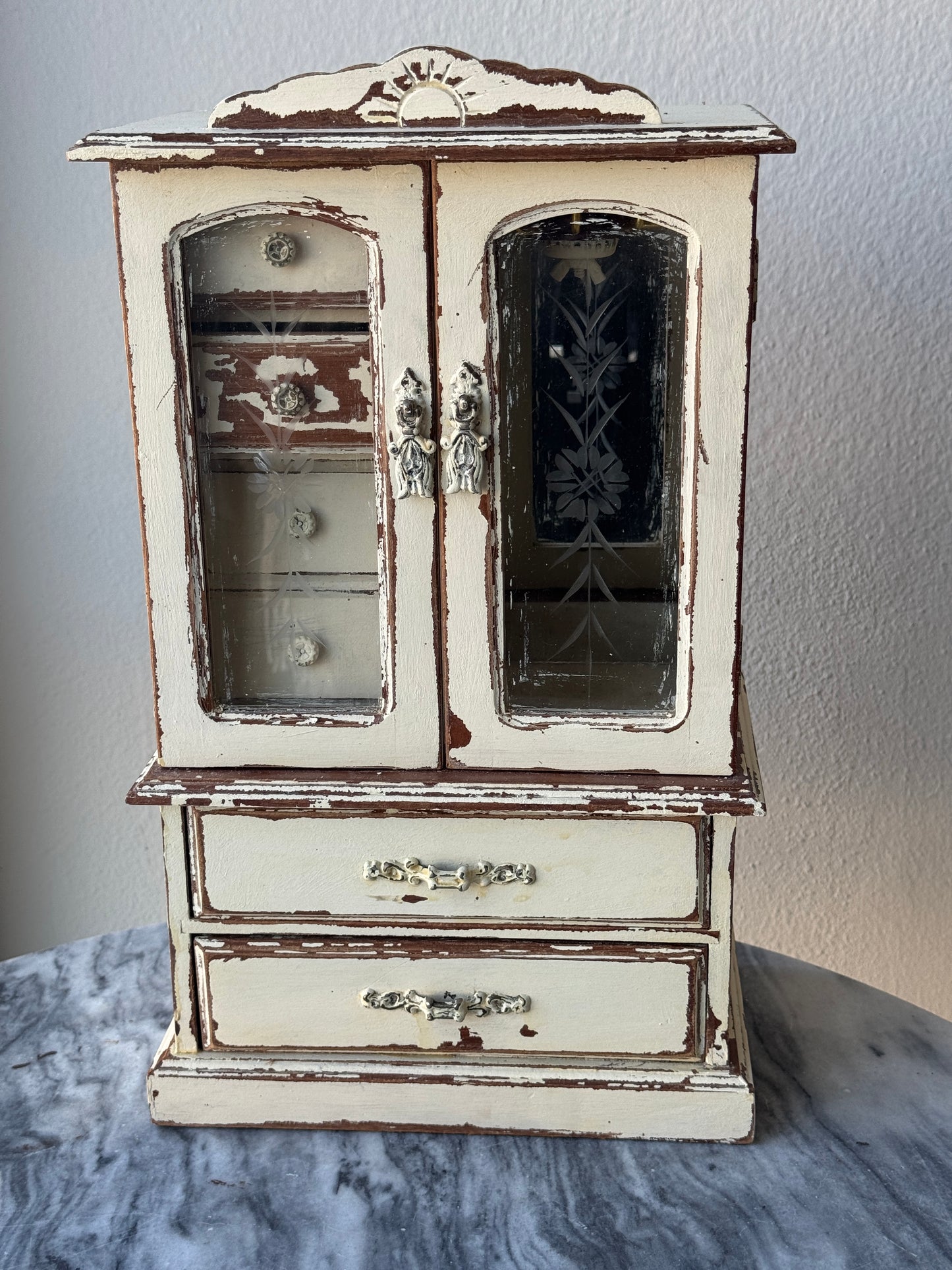 French Country Style Jewelry Armoire