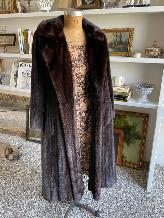 Iconic 1950’s Vintage I.Magnin Chocolate Coat