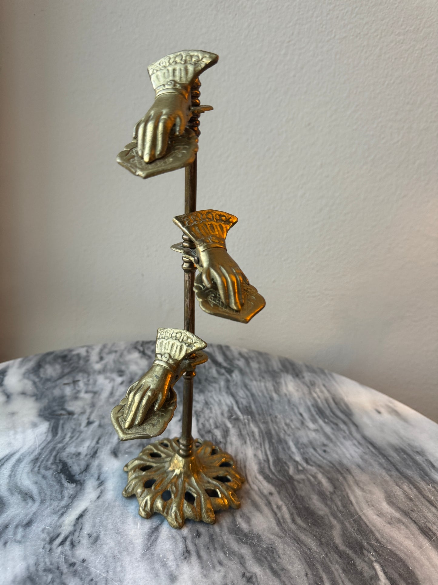 Vintage Brass Victorian Style Letter Holder