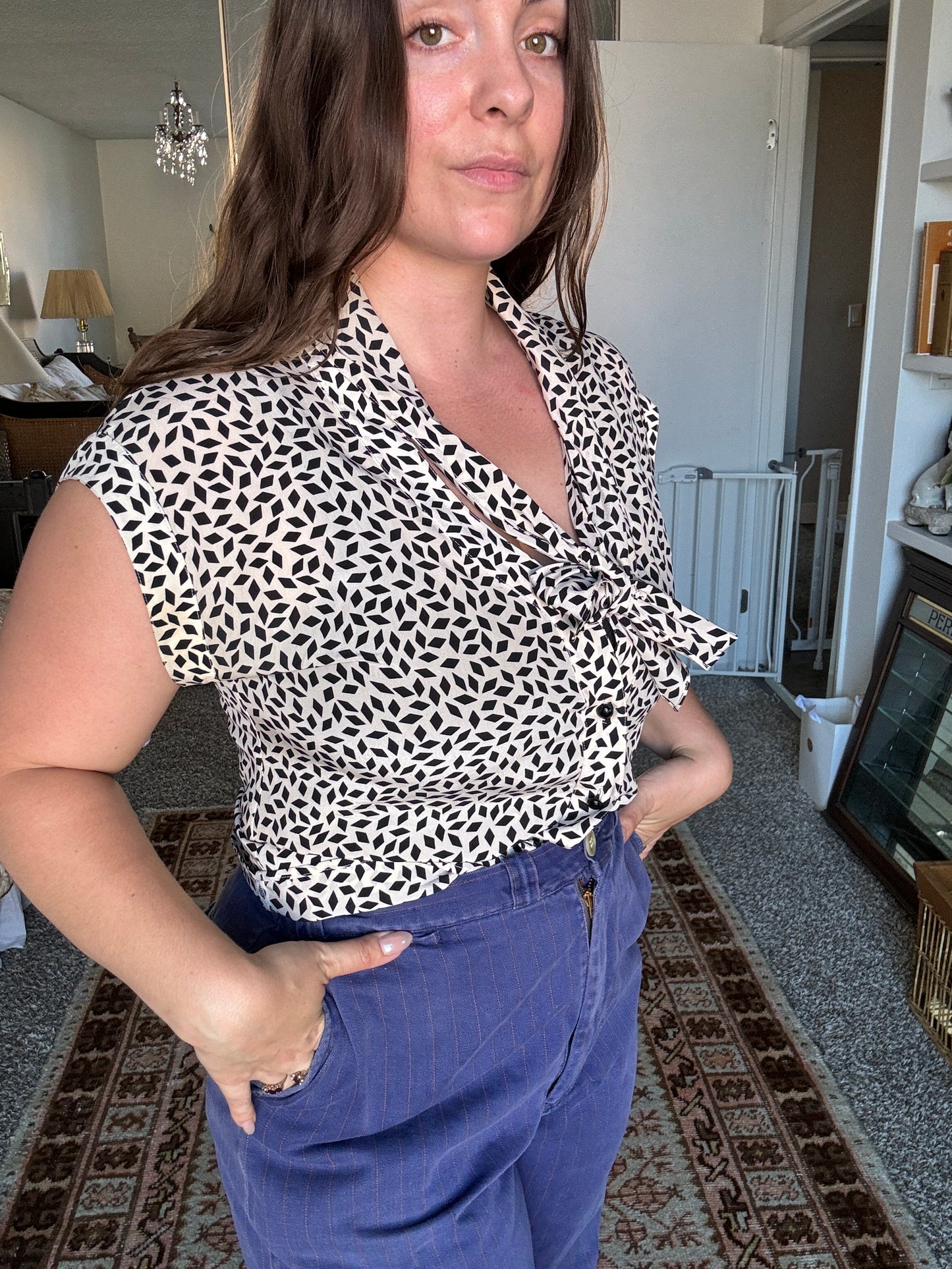 Vintage Italian Silk Top