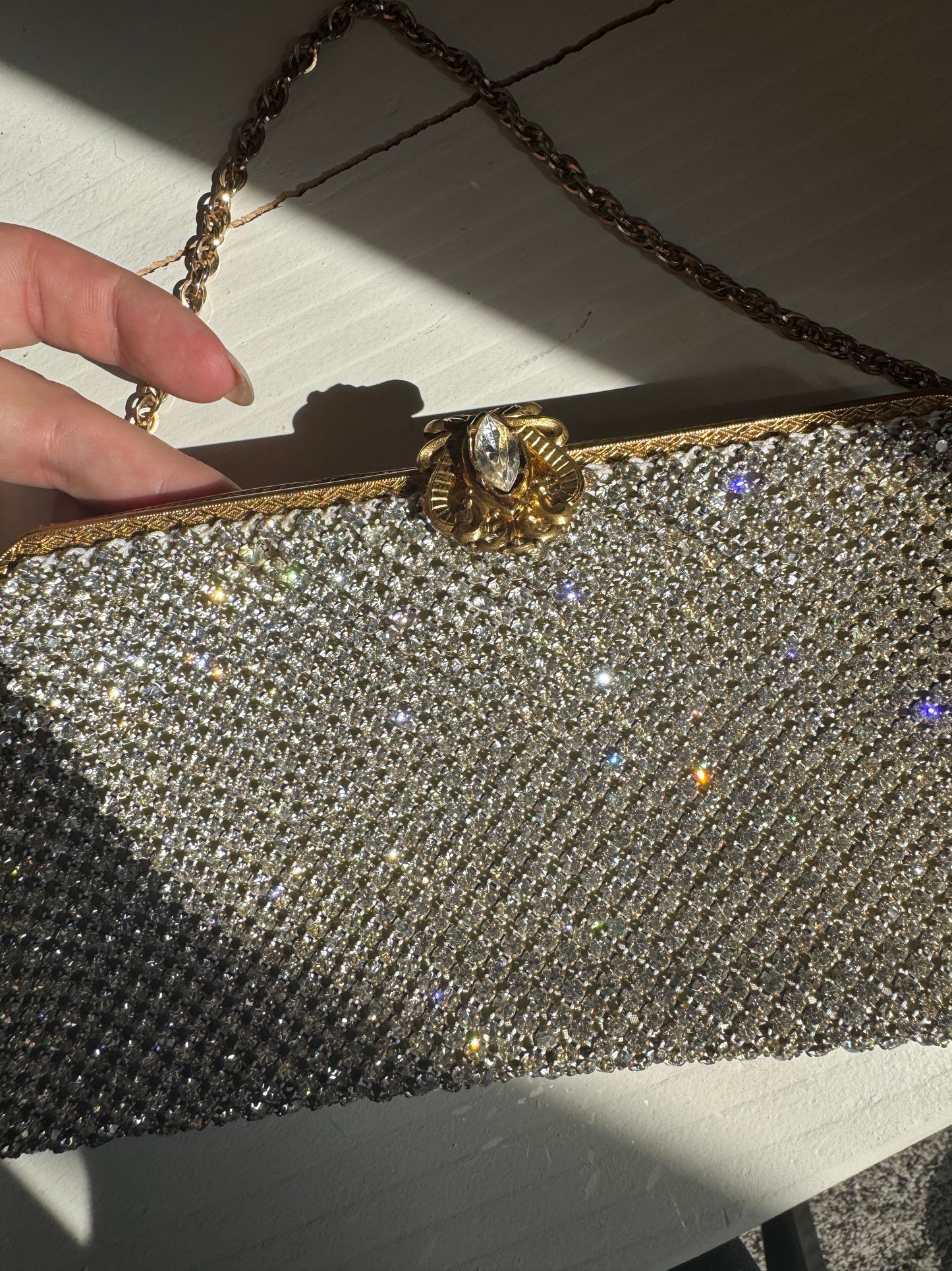 Rare 1950's Rhinestone Evening Bag