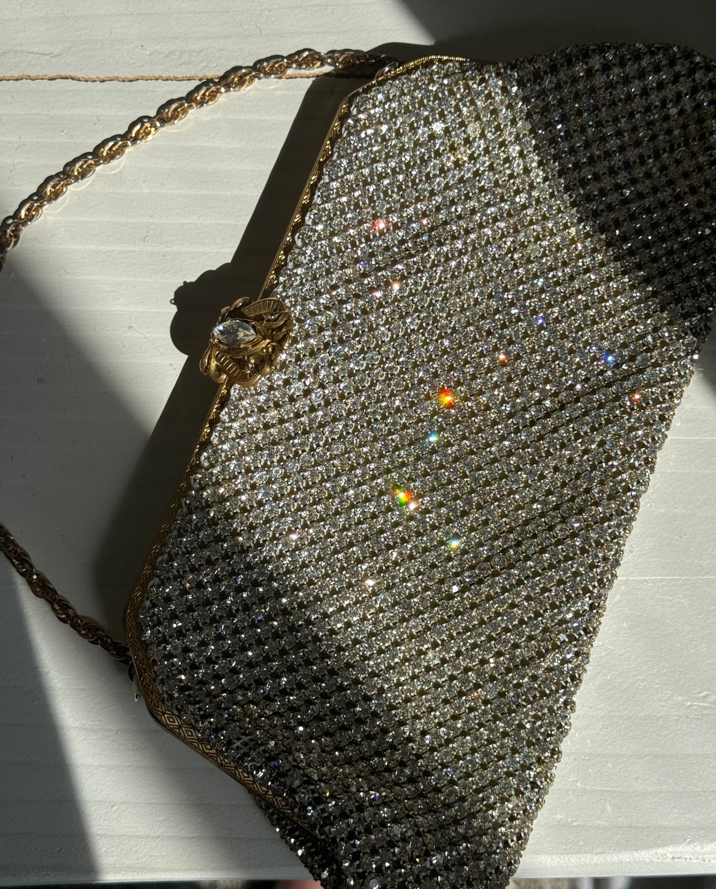 Rare 1950's Rhinestone Evening Bag