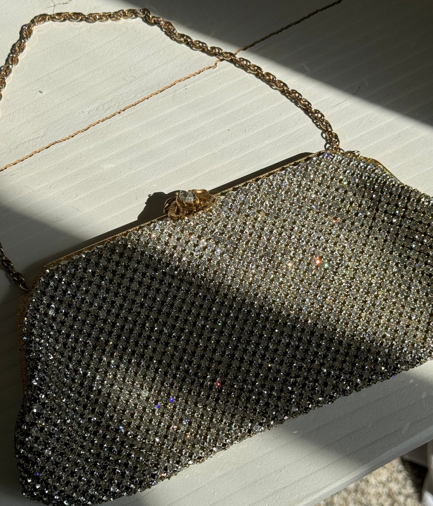 Rare 1950's Rhinestone Evening Bag