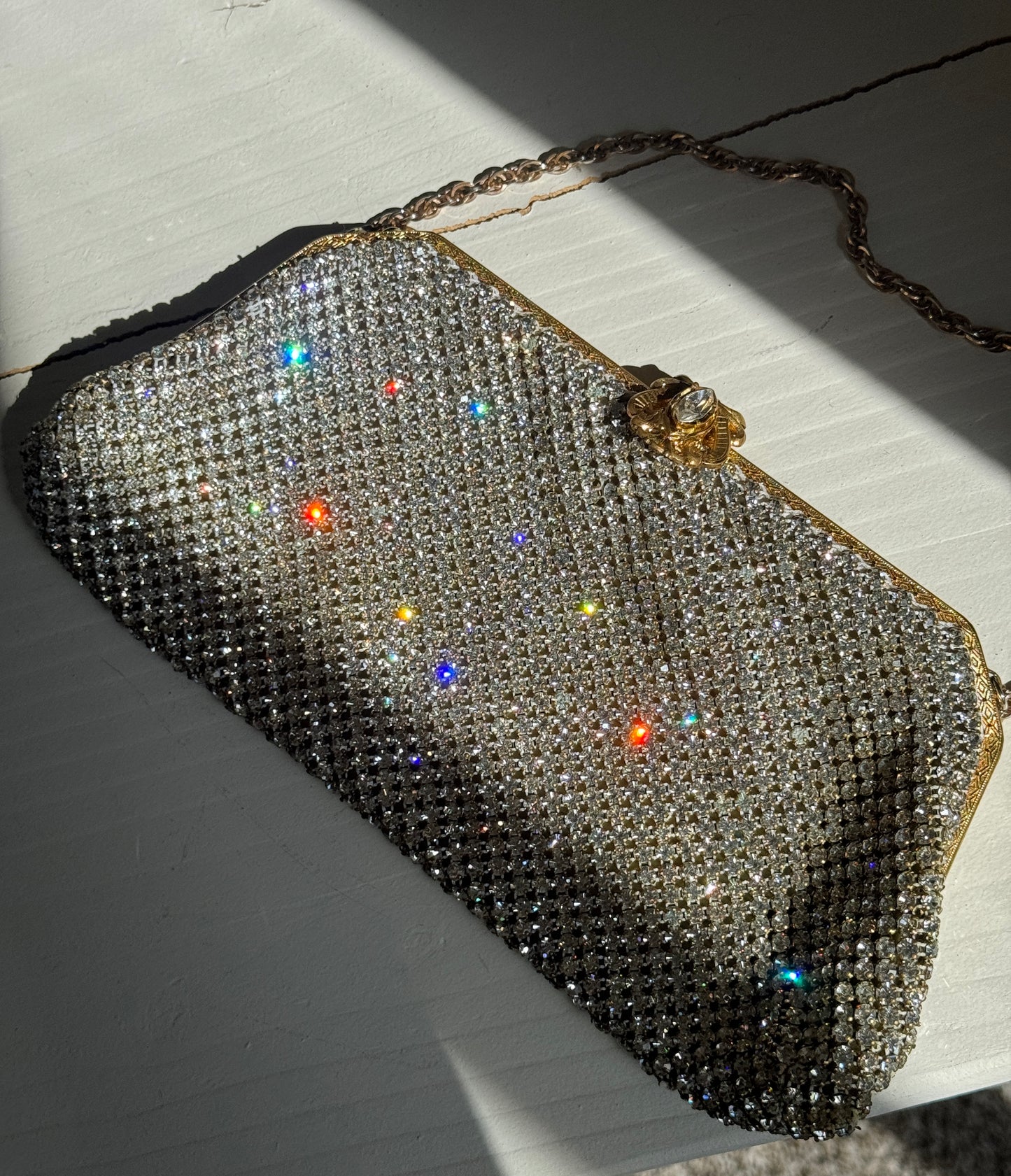 Rare 1950's Rhinestone Evening Bag