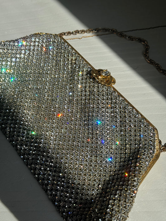 Rare 1950's Rhinestone Evening Bag